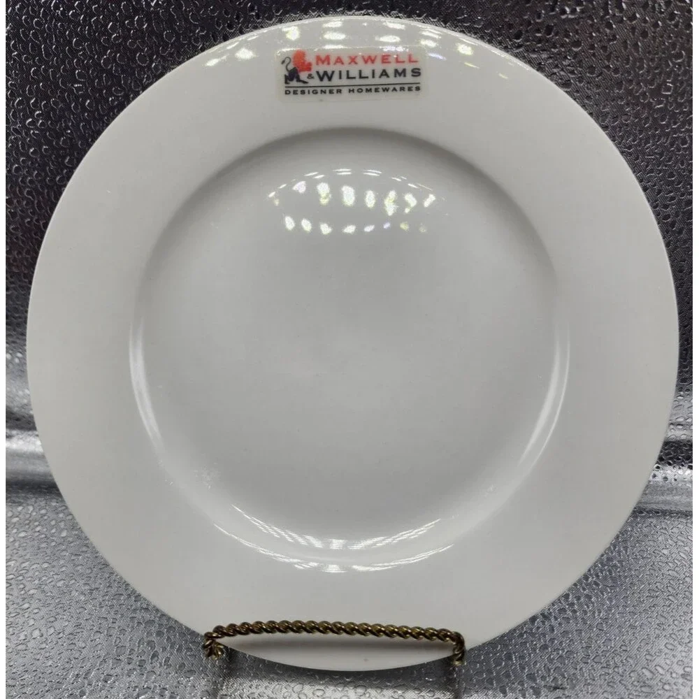 MAXWELL & WILLIAMS SALAD/DESSERT PLATE WHITE (Set of 4) READ!!